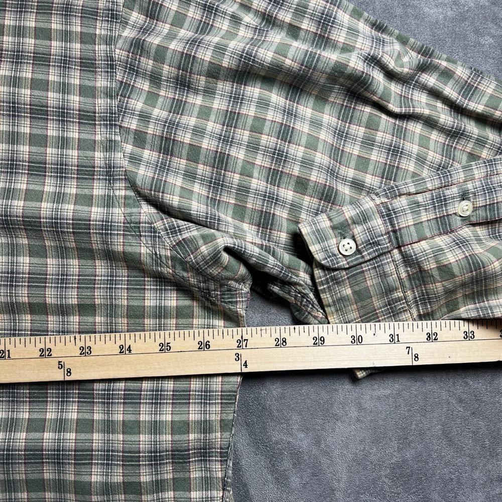 VTG Polo Ralph Lauren Blake Shirt Mens XL Green Plaid Button Down Long Sleeve - Picture 8 of 13